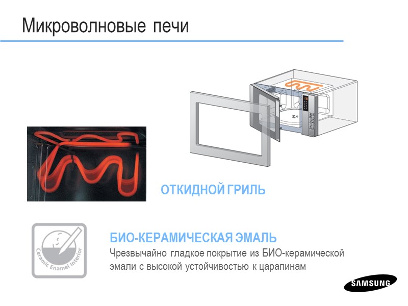 ОТКИДНОЙ ГРИЛЬ БИО-КЕРАМИЧЕСКАЯ ЭМАЛЬ Чрезвычайно гладкое покрытие из БИО-керамической эмали с высокой устойчивостью к